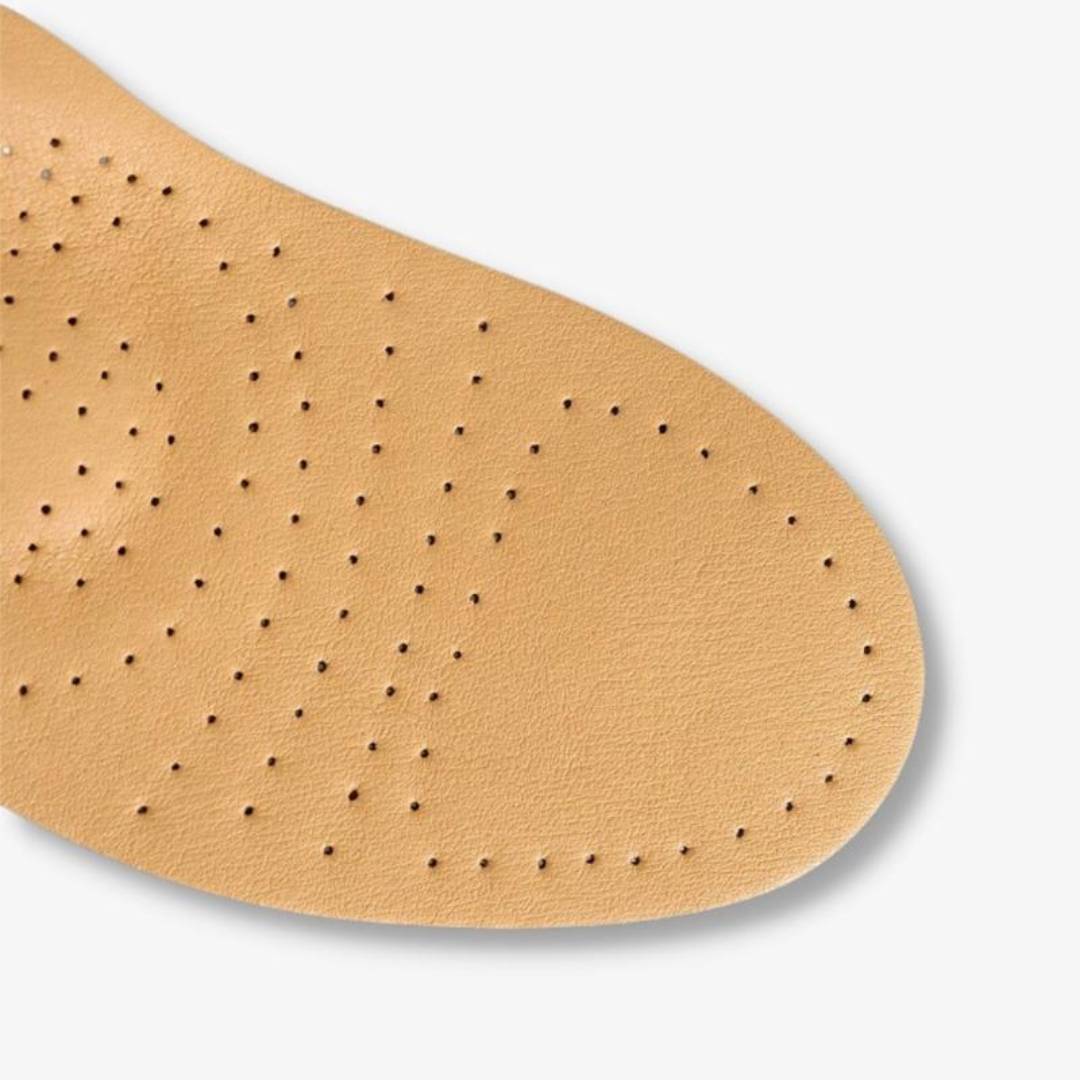 Orthopedic Leather Insole | Shock Absorption & Arch Support | Moisture-Wicking | Foot Pain Relief