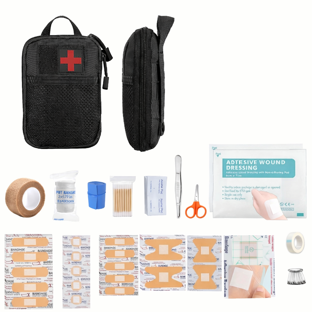 Outdoor Survival Kit | Portable First Aid & Emergency Tools | Compact Organizer for Camping & Travel