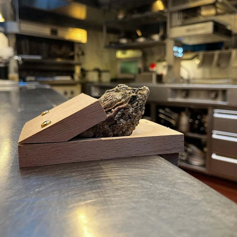 Oyster Shell Opener | Premium Wood Handle | Durable Clamp Design | Safe Handling