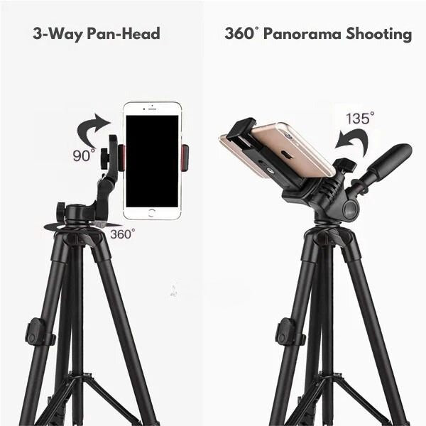 Phone Tripod | 3-in-1 Selfie Stick w/ Bluetooth Remote | Aluminium