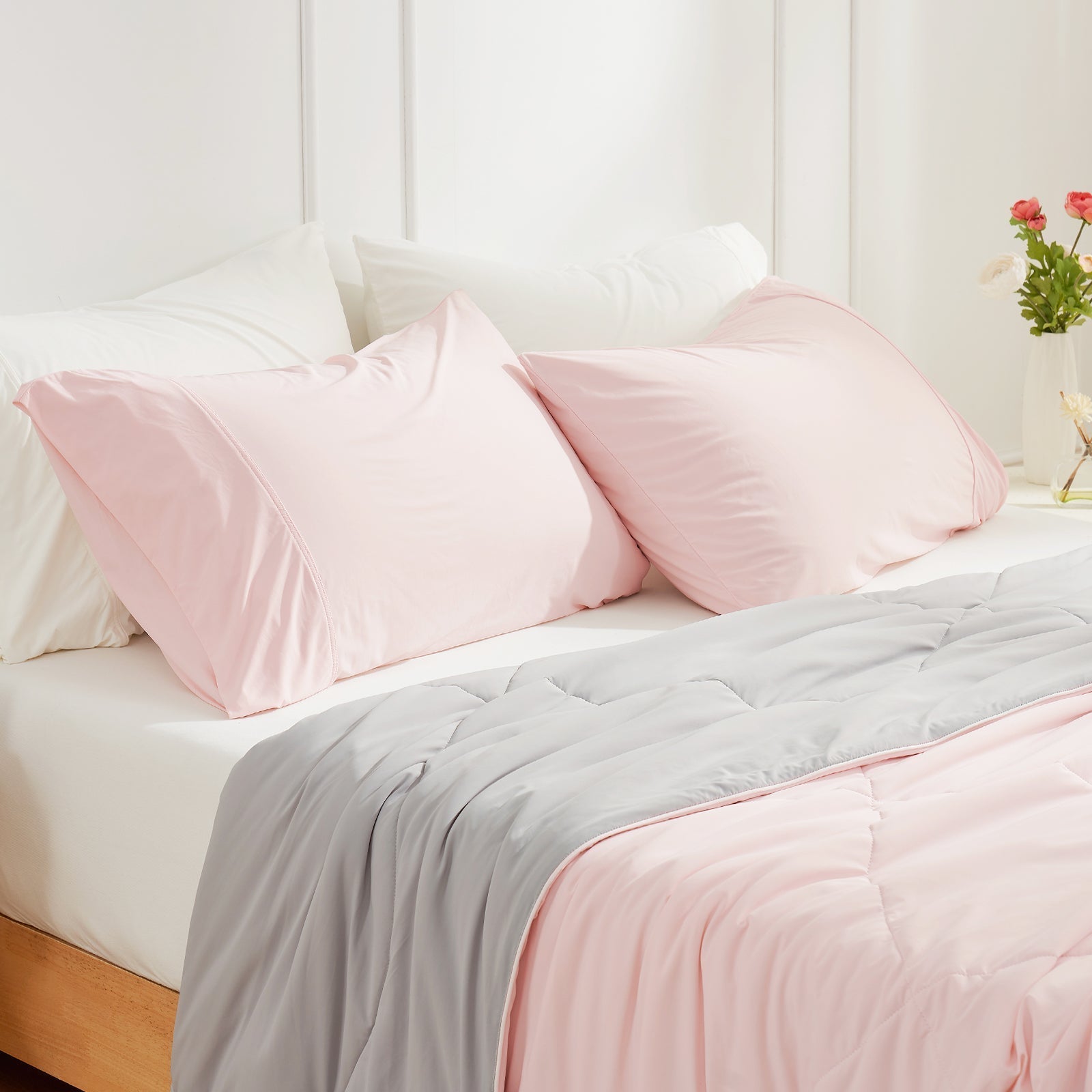 Pillowcases for Hot Sleepers | Japanese Cooling Fabric | Breathable Design | 2-Pack