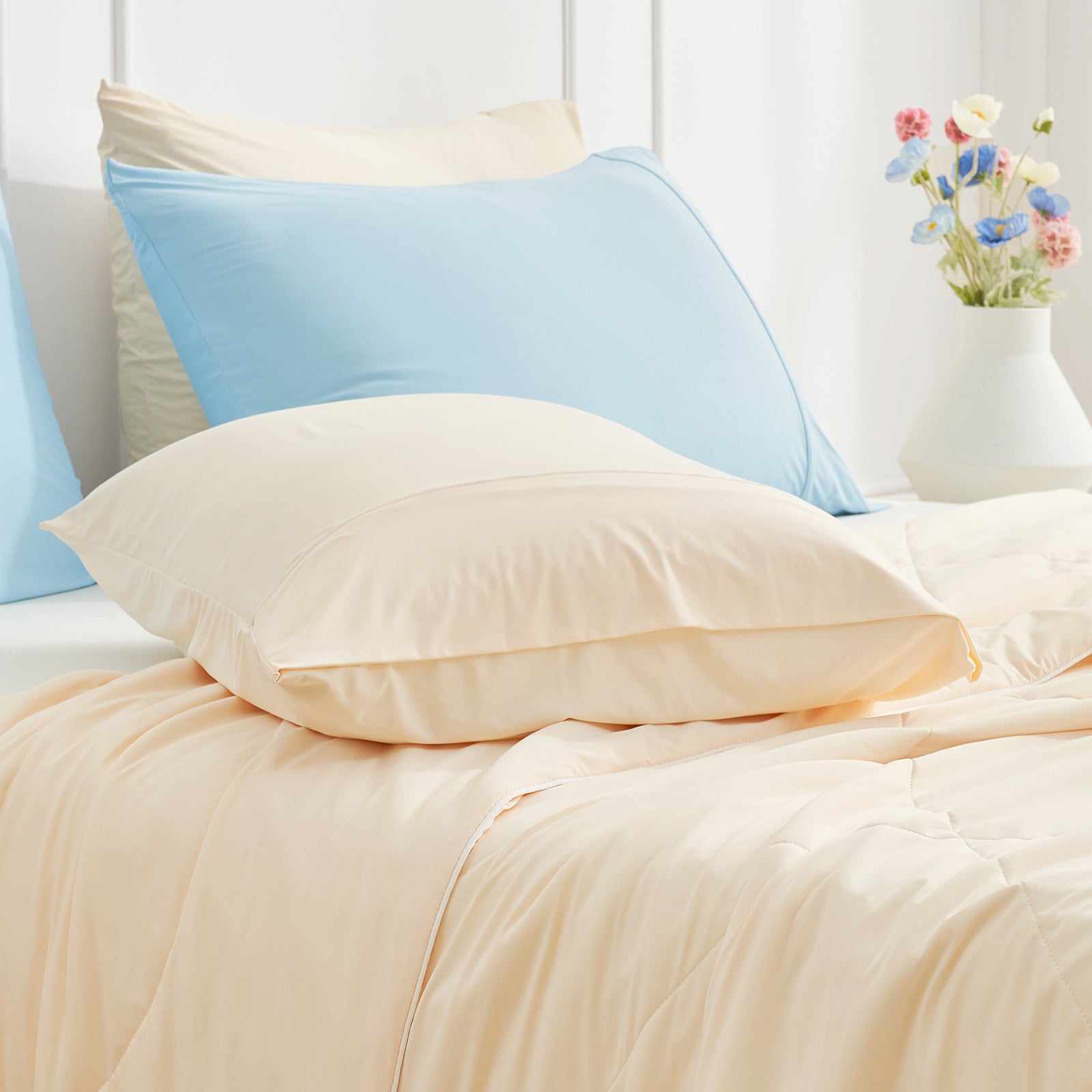 Pillowcases for Hot Sleepers | Japanese Cooling Fabric | Breathable Design | 2-Pack