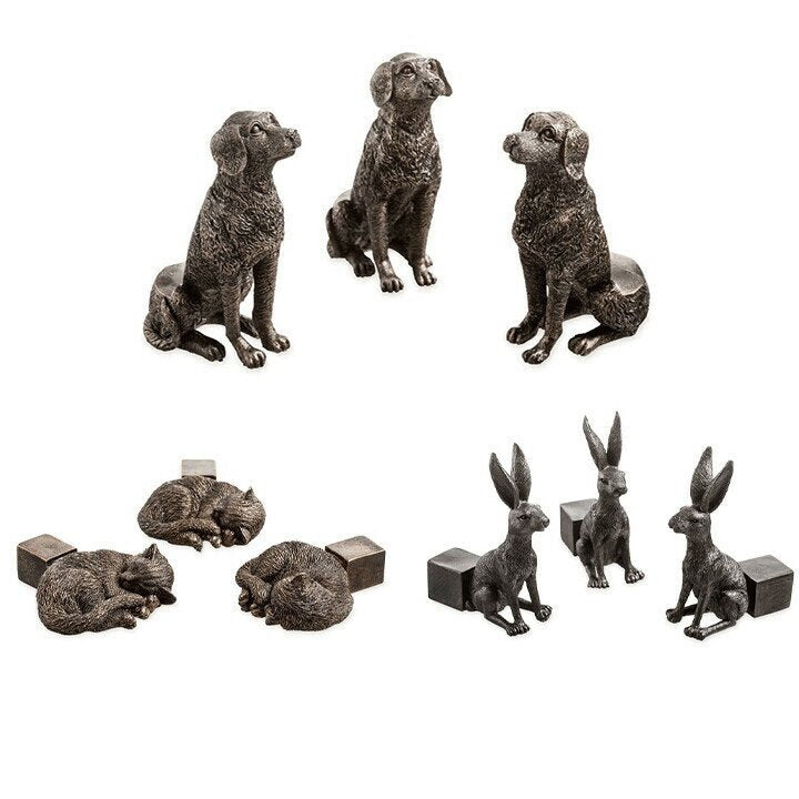 Plant Pot Risers | Animal Figurine Design | Set of 3 Frost-Resistant Resin | Improves Drainage