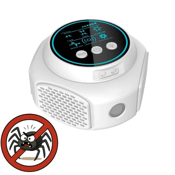 Plug-In Ultrasonic Spider Repeller | Chemical-Free & Pet-Safe | 3,200 sq ft Coverage