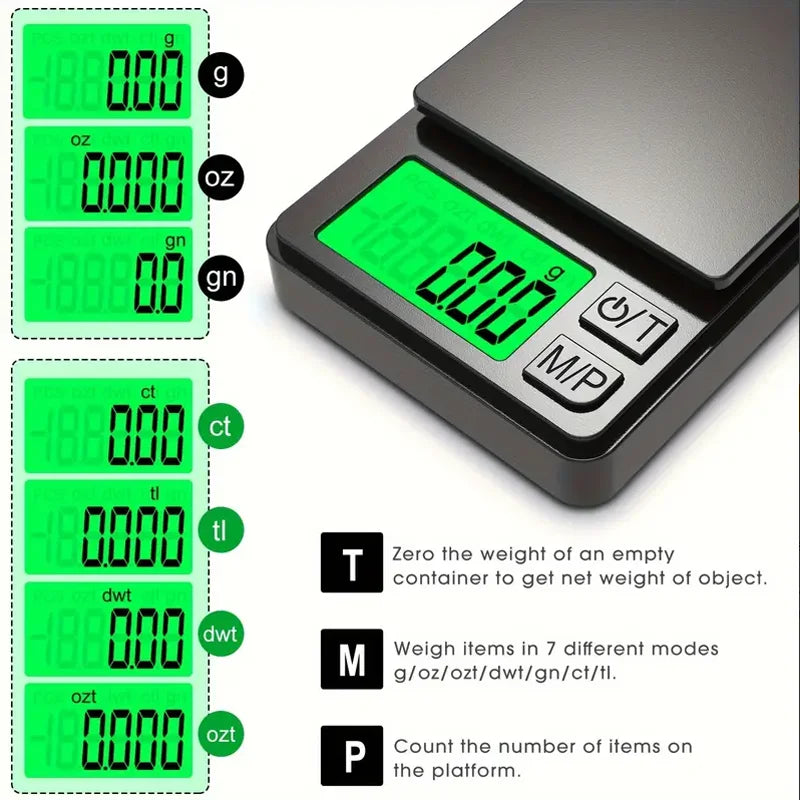 Pocket Digital Scale | High Precision | 1000g Capacity