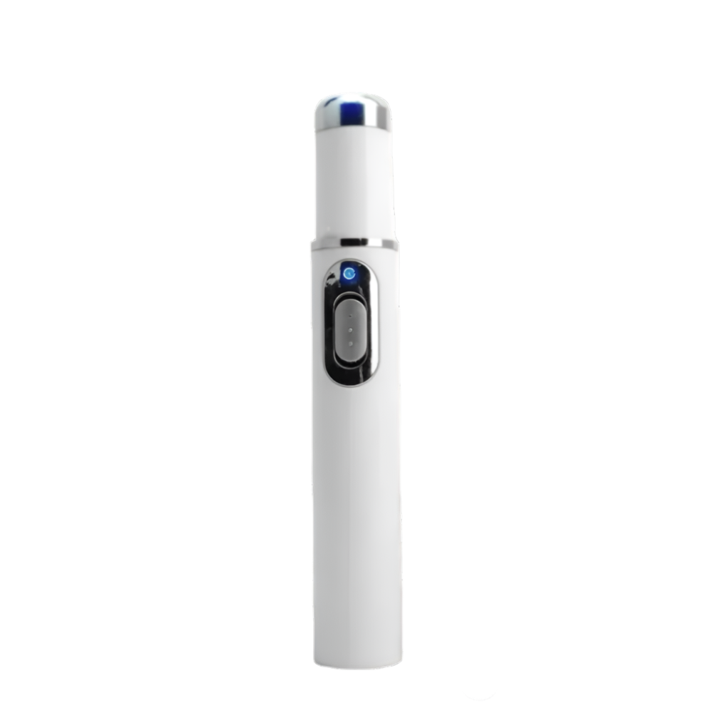 Portable Blue Light Skin Pen | Targeted Scar & Hyperpigmentation Treatment | Battery-Operated Travel Size