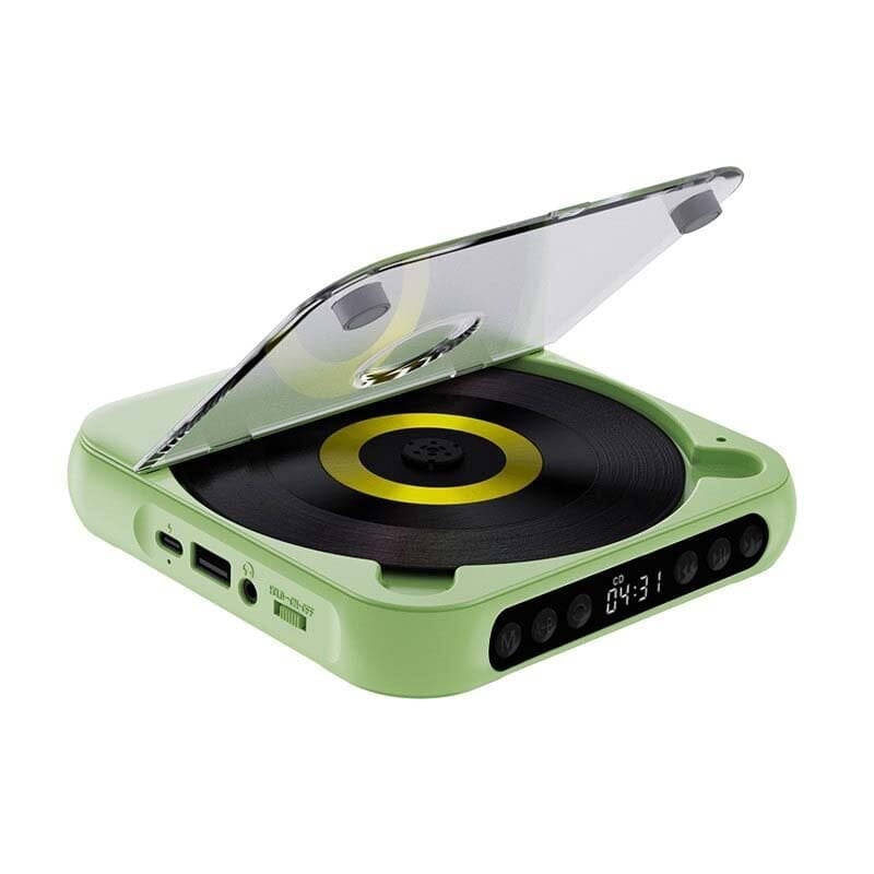 Portable CD Player | Bluetooth & Wired Playback | Up to 6-Hour Battery