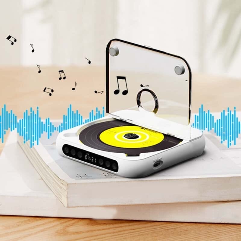 Portable CD Player | Bluetooth & Wired Playback | Up to 6-Hour Battery