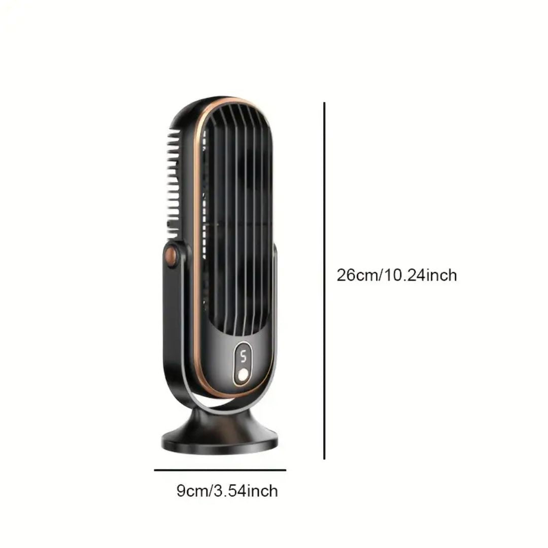 Portable Desktop Fan | Ultra-Quiet Operation | USB Powered & Rechargeable