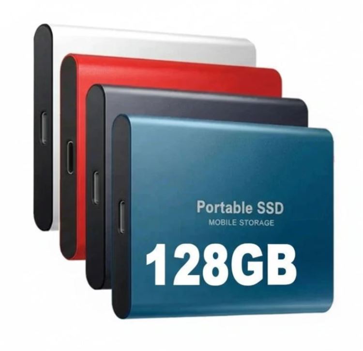 Portable External SSD | Ultra-Fast 128GB | Sleek Aluminum Casing | Travel-Ready