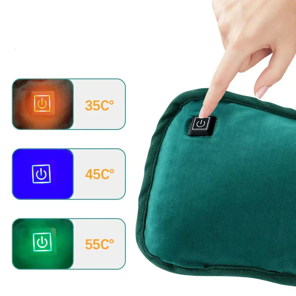 Portable Heating Pad | USB Rechargeable | Soft Fabric & Adjustable Heat