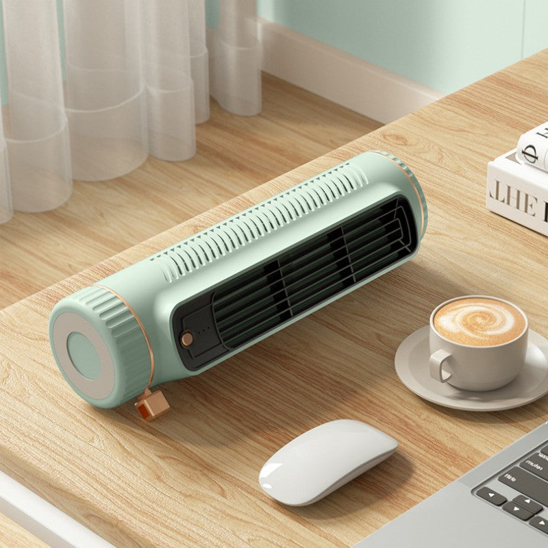 Portable Mini Desktop Fan | Silent Refrigerated Cooling | Rechargeable Long Battery Life