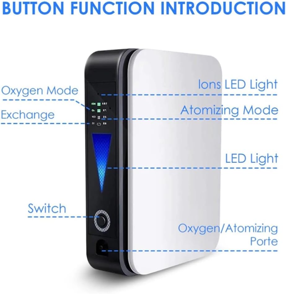 Portable Oxygen Concentrator | Quiet & Compact | Adjustable Flow & Safety Protection | Home Use