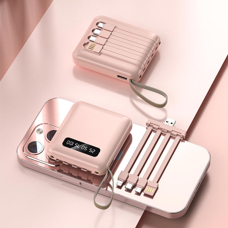 Portable Power Bank | Fast Charge | Built-In Lightning, USB-C & Micro-USB | High Capacity
