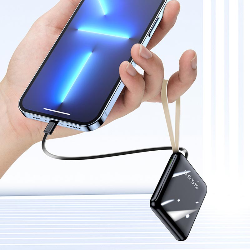 Portable Power Bank | Fast Charge | Built-In Lightning, USB-C & Micro-USB | High Capacity