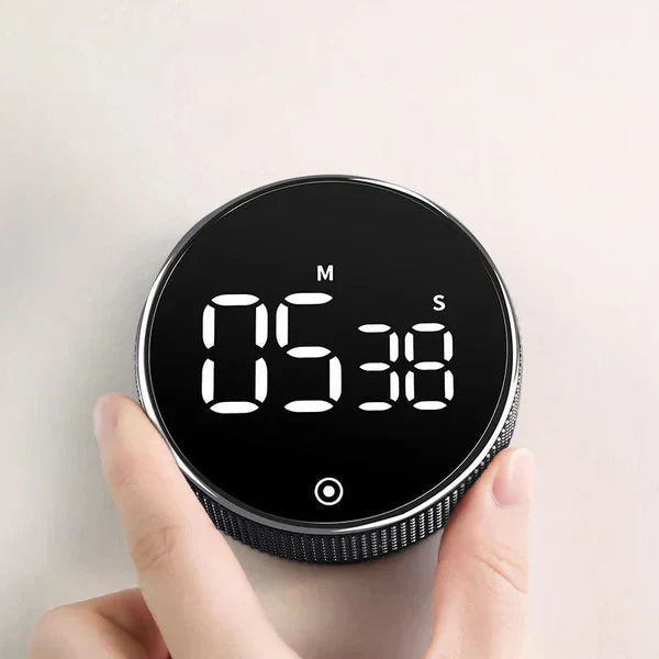 Productivity Timer | Compact Magnetic Design | Push-Button Operation | Work Efficiency