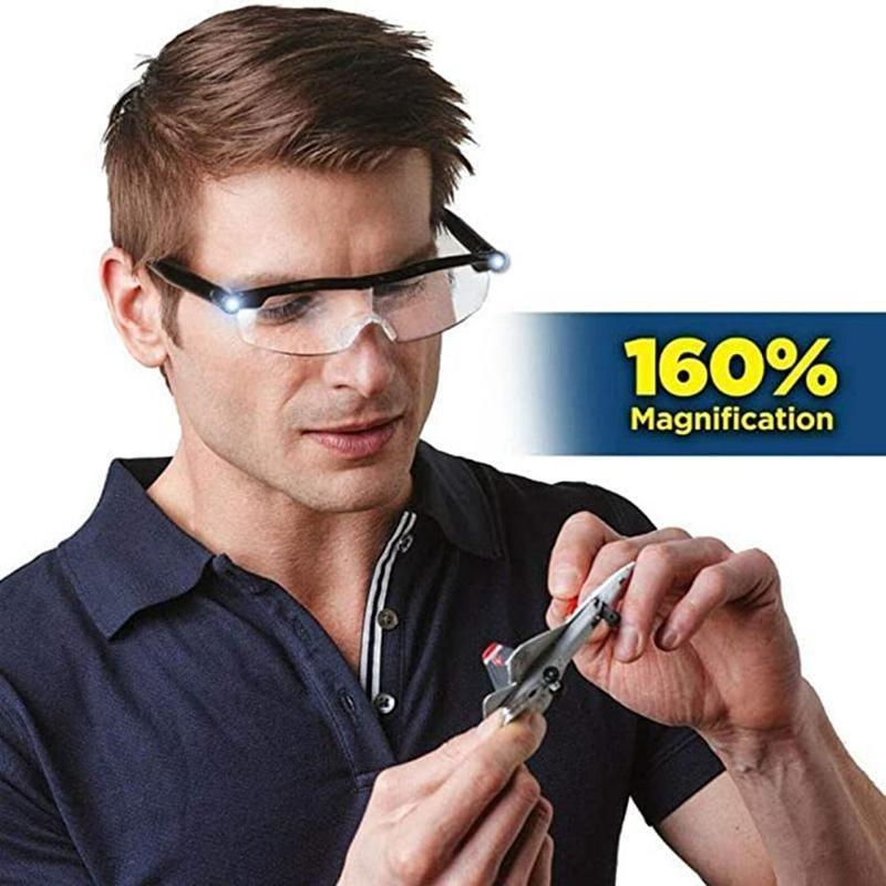 Reading Magnifying Glasses | Built-In LED Lights | USB Rechargeable | Reduce Eye Strain