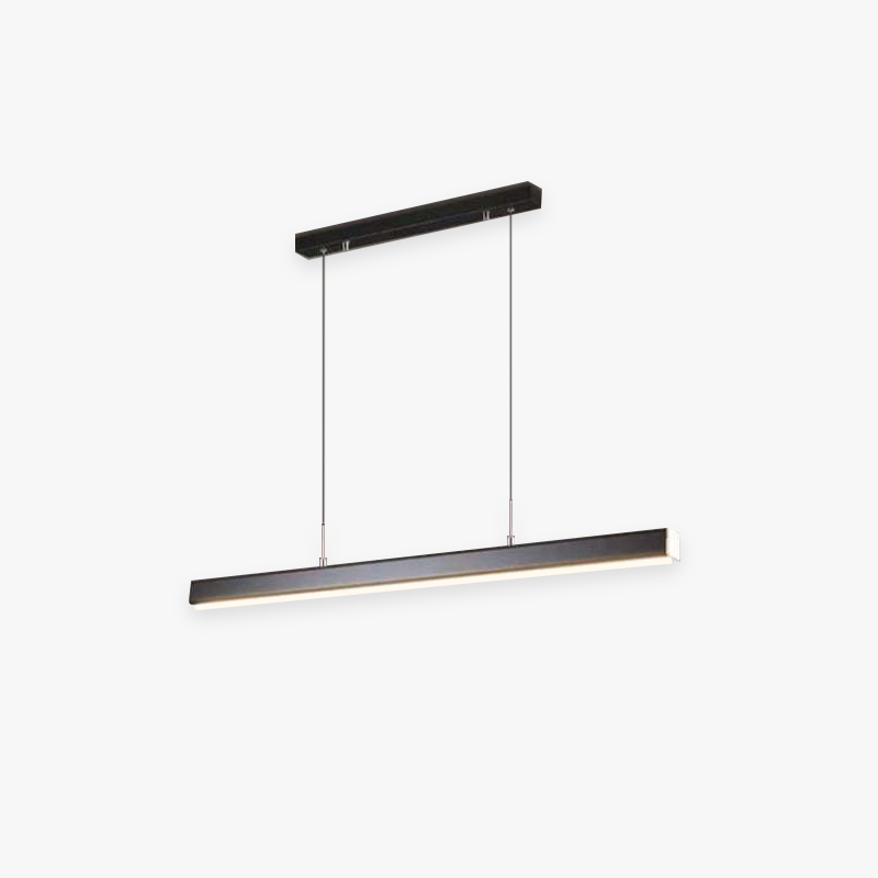 Rectangular LED Pendant Light | Slim Linear Minimalist | Adjustable Height | Energy-Efficient