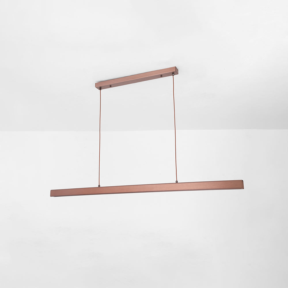 Rectangular LED Pendant Light | Slim Linear Minimalist | Adjustable Height | Energy-Efficient
