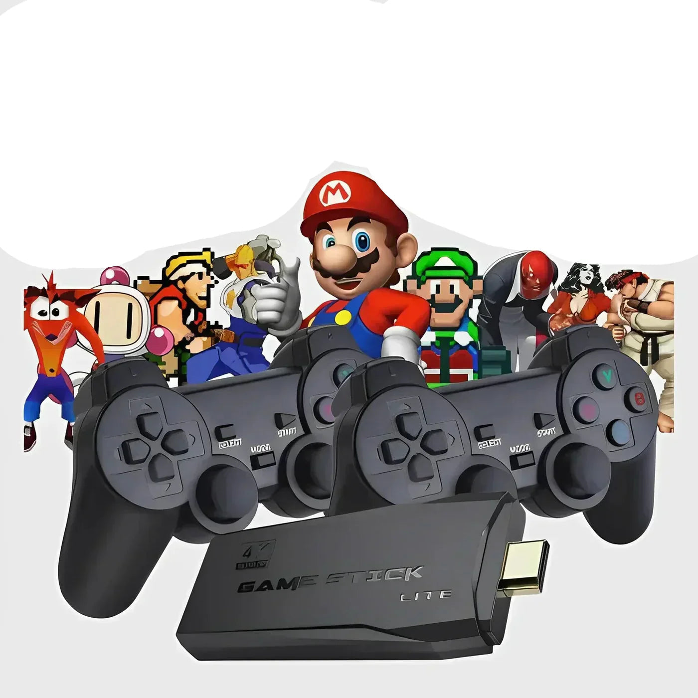 Retro Gaming Console | Massive Preloaded Library | 64GB Storage | Wireless Controllers Included