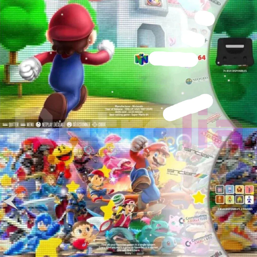Retro Gaming Console | Massive Preloaded Library | 64GB Storage | Wireless Controllers Included