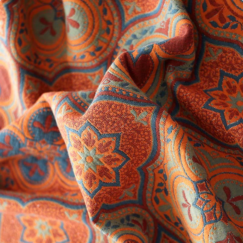 Reversible Cotton Quilt | Embroidered Petal Flower Pattern | Machine Washable | All-Season Comfort