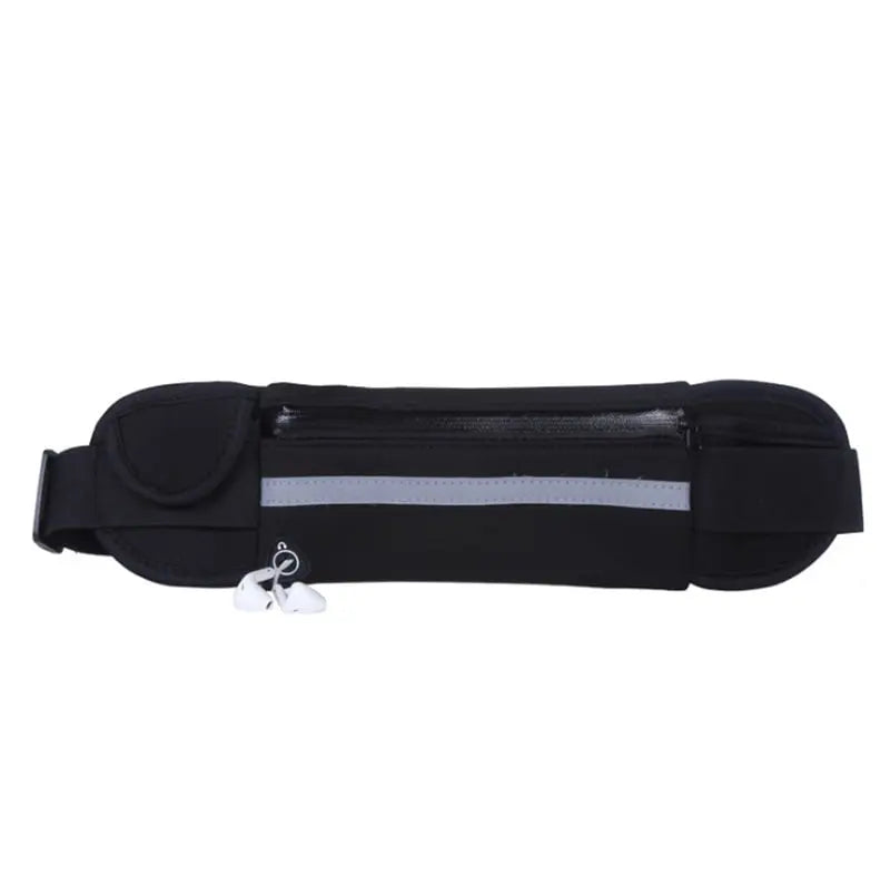 Running Belt | Adjustable Non-Slip Fit | Bottle & Phone Pocket | Reflective