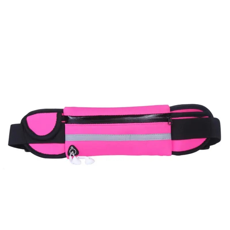Running Belt | Adjustable Non-Slip Fit | Bottle & Phone Pocket | Reflective