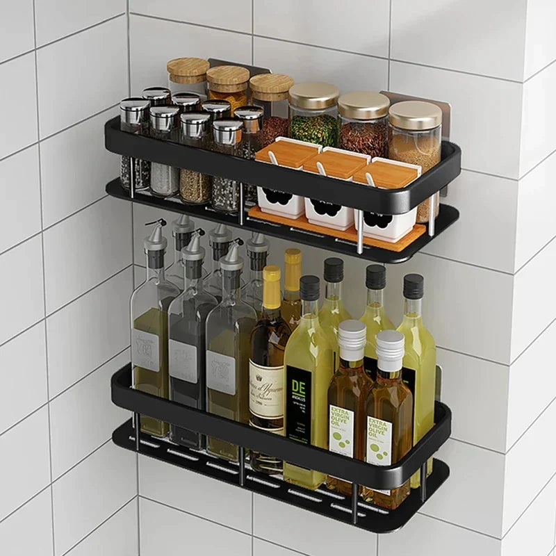 Shower Corner Shelf | No-Drill Self-Adhesive | 2-Piece Set