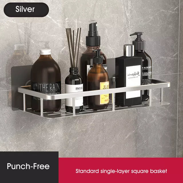 Shower Corner Shelf | No-Drill Self-Adhesive | 2-Piece Set