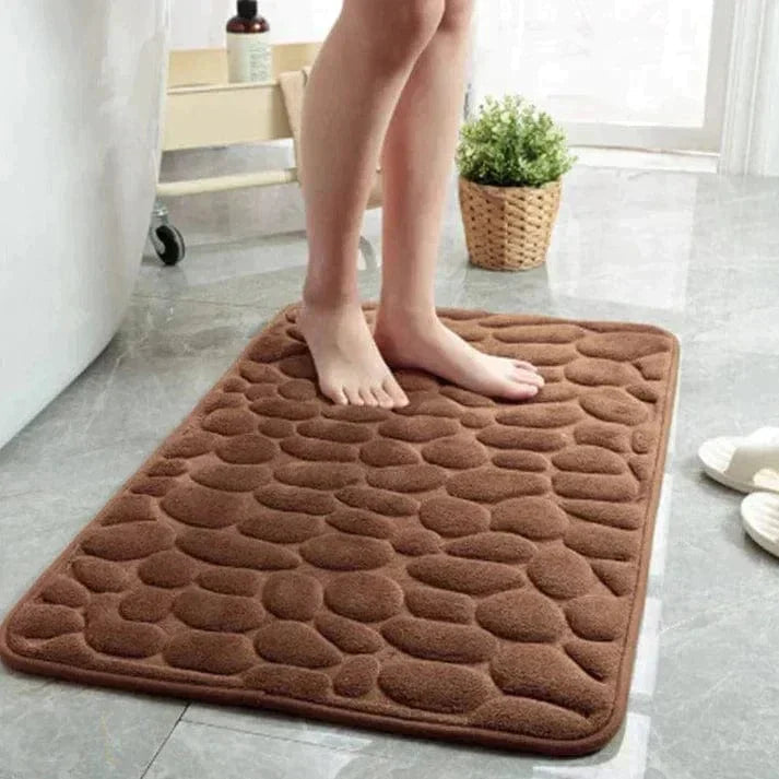 Shower Mat | Cushioned Microfiber Non-Slip Backing | Quick-Dry & Easy Clean