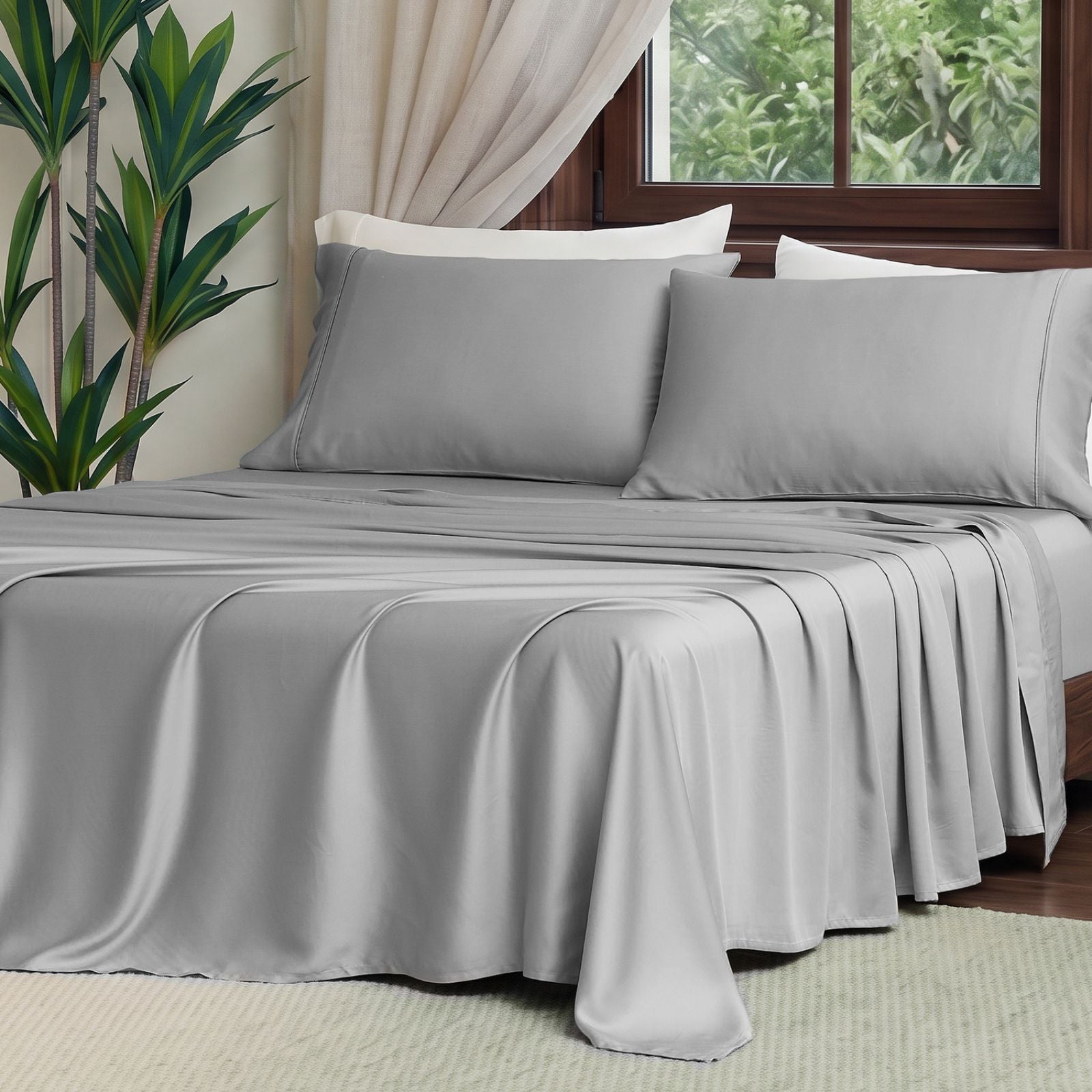 Silky Sheet Set | Moisture-Wicking & Breathable | Lyocell Fabric | Cool Night's Sleep