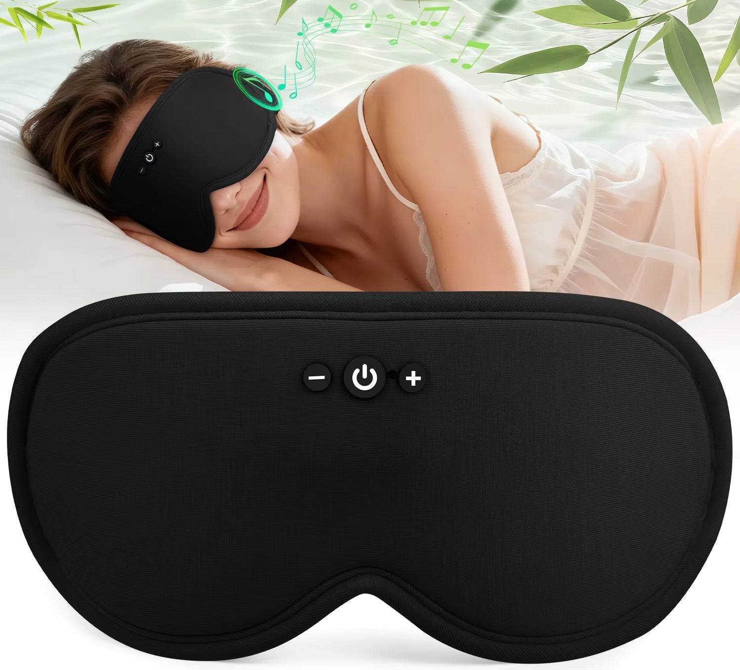 Sleep Eye Mask | Bluetooth Audio Playback | Bamboo Fiber & Breathable Fabric | Comfortable Fit