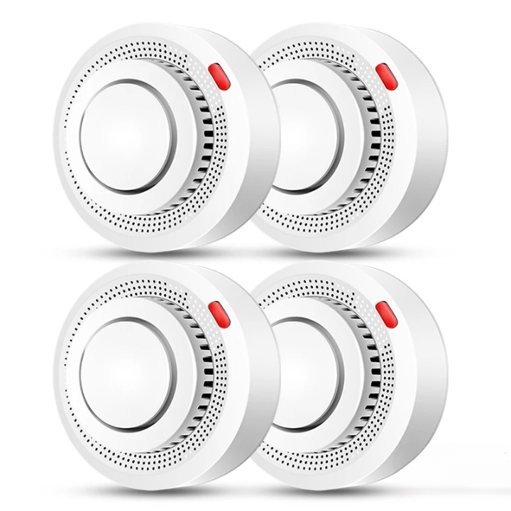 Smart WiFi Smoke Detector | WiFi & Bluetooth Dual Mode | Smoke & Heat Detection, 85 dB Alarm