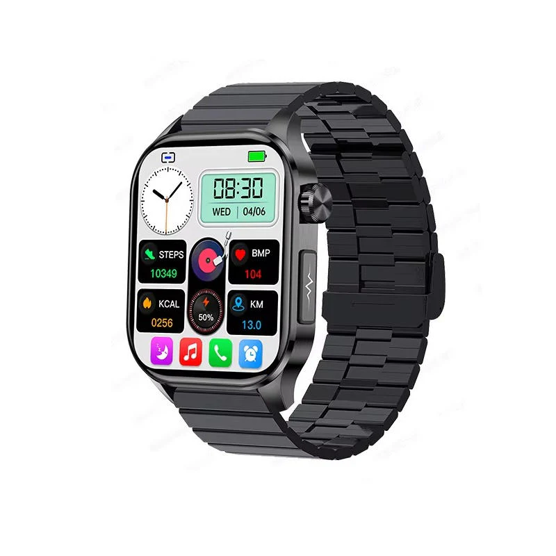 Smartwatch for Seniors | Blood Pressure & SpO2 Monitoring | 2.04" AMOLED | SOS & Calls