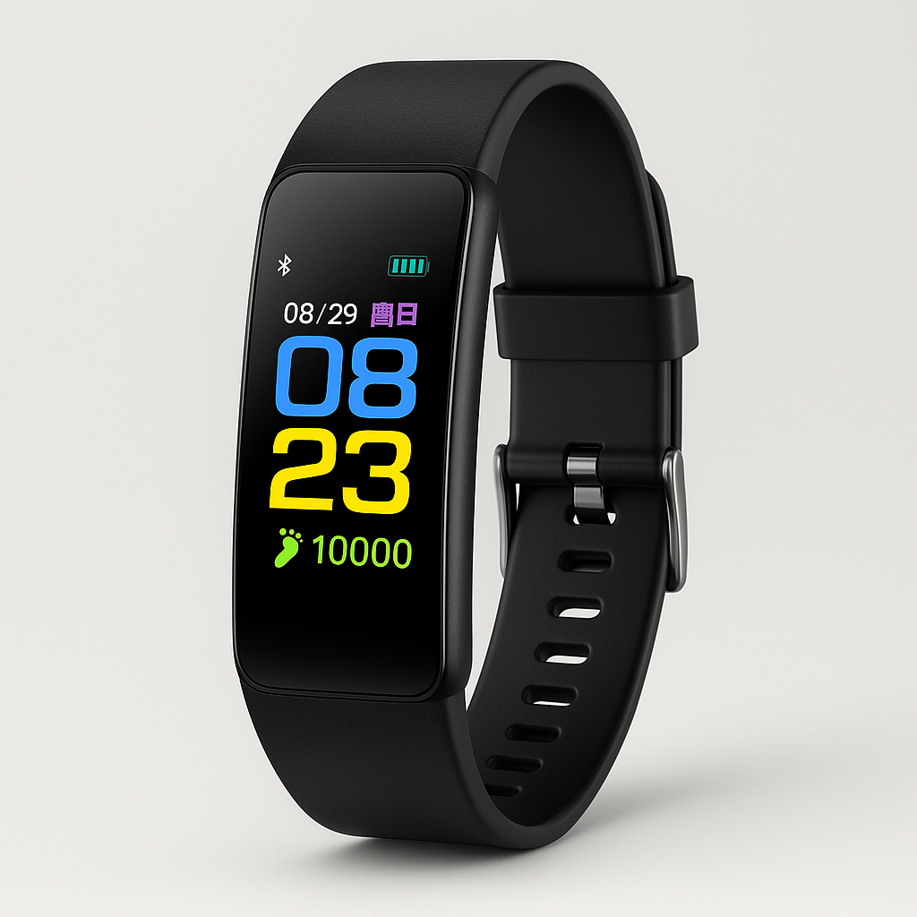 Smartwatch for Seniors | Heart Rate & Blood Pressure Monitoring | Vibrant LED Display