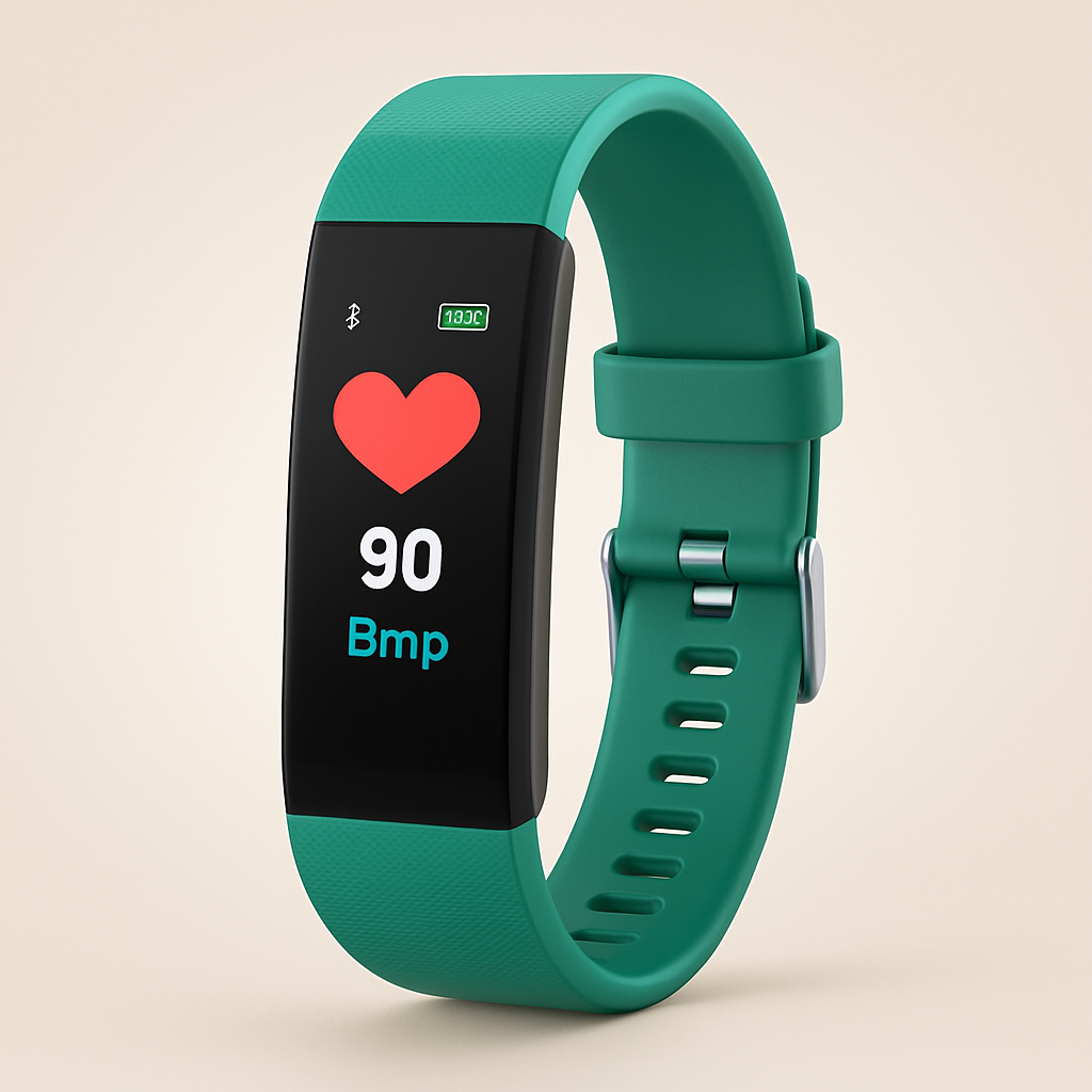 Smartwatch for Seniors | Heart Rate & Blood Pressure Monitoring | Vibrant LED Display