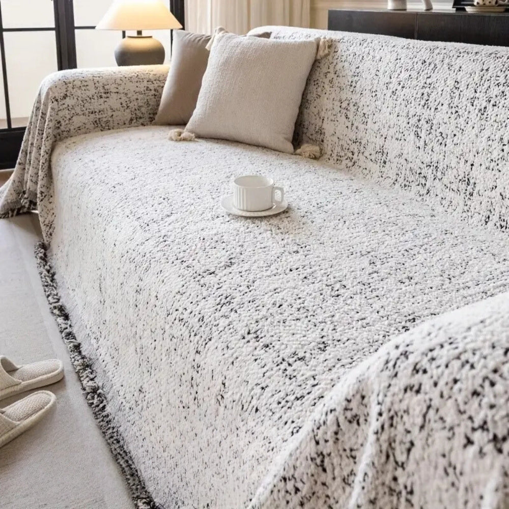 Sofa Cover | Nordic Reversible Design | Microfiber & Machine-Washable | Upholstery Protection