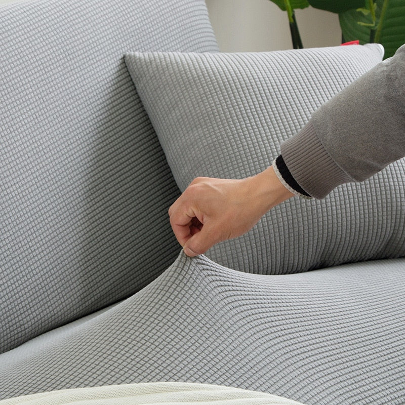 Sofa Cover | Waterproof Stretch Slipcover | Elastic Hem & Reversible | Dust & Scratch Protection