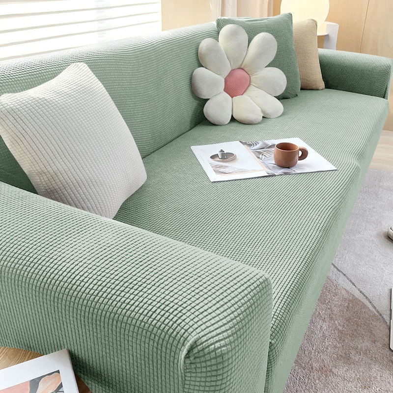 Sofa Cover | Waterproof Stretch Slipcover | Elastic Hem & Reversible | Dust & Scratch Protection