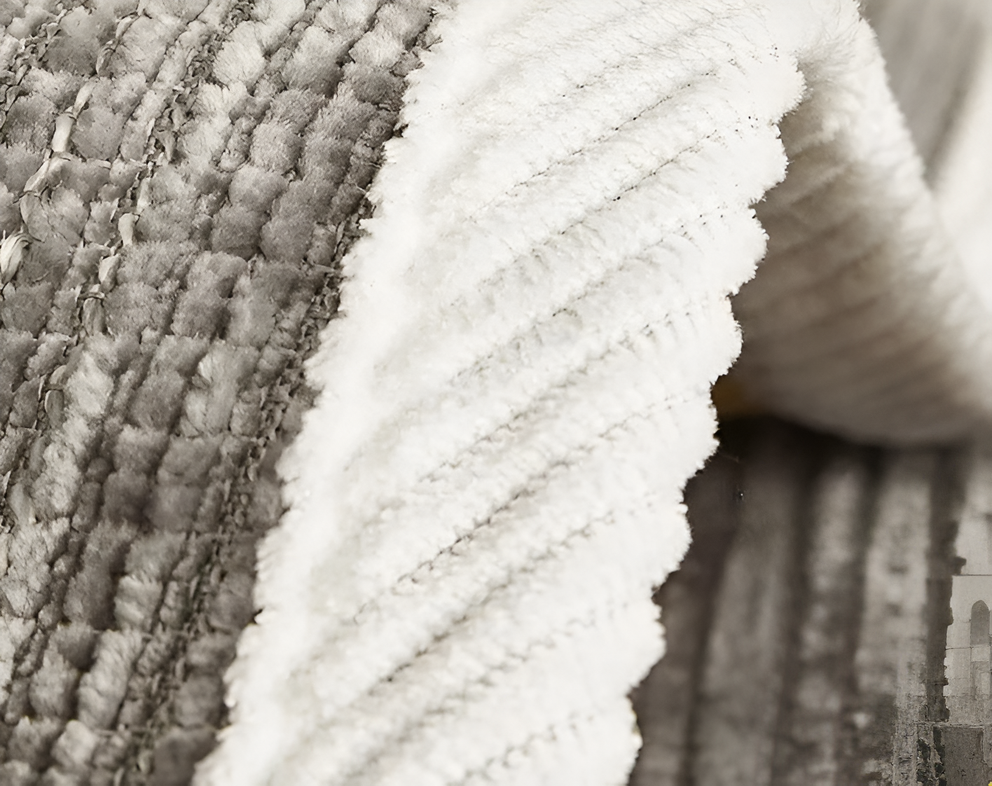 Sofa Slipcover | Chic Striped Design | Chenille Fabric | Machine Washable