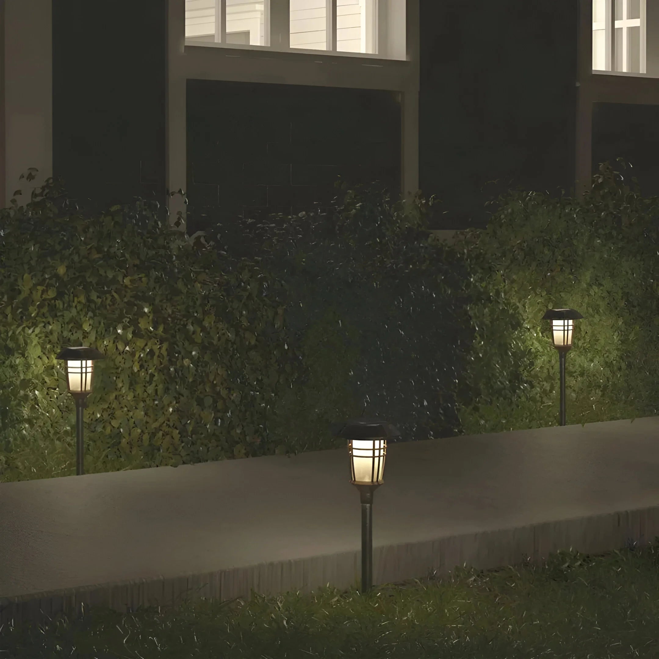 Solar Garden Lights | Flickering Warm Glow | Weatherproof & Durable | 6-Pack