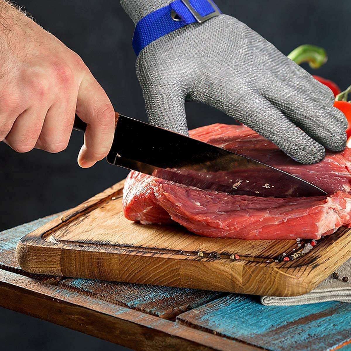 Stainless Steel Safety Gloves | High Cut Resistance | Ergonomic Mesh, Corrosion-Resistant