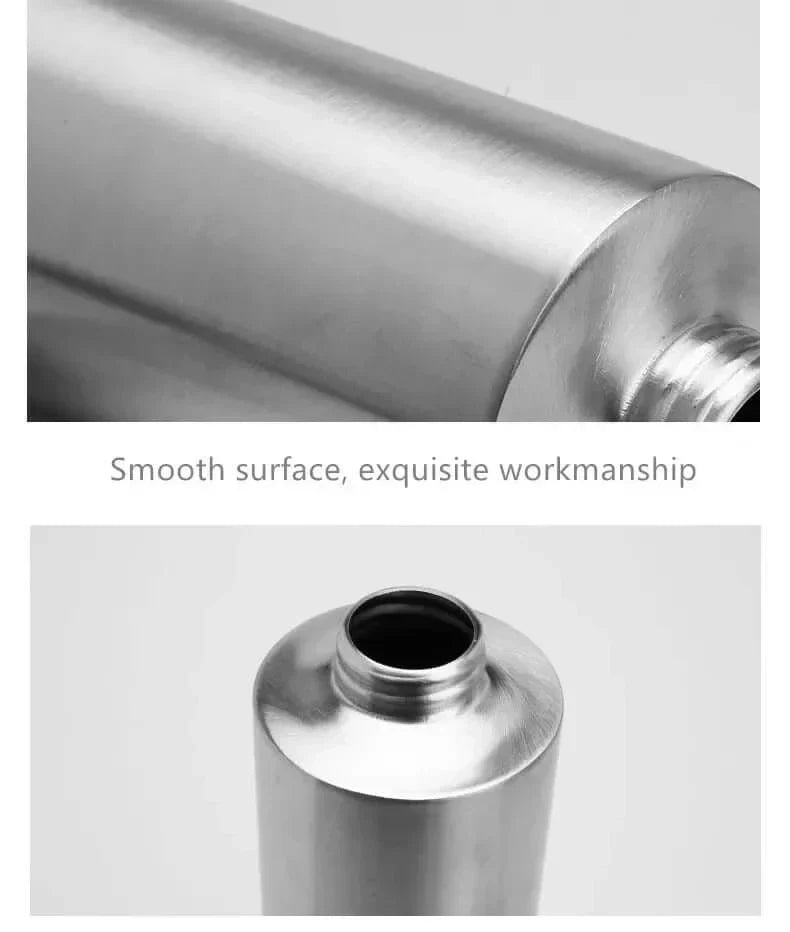 Stainless Steel Soap Dispenser | Hand Pump | Polished Gloss Finish | Refillable & Reusable