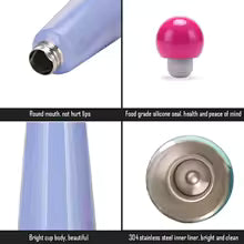 Stainless Steel Water Bottle 500ml | Insulated 2-Tone Finish | Dishwasher Safe | Travel-Friendly