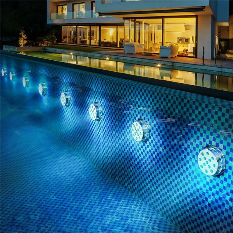 Submersible LED Pool Light | Remote-Controlled Multi-Color | Suction-Cup Mount