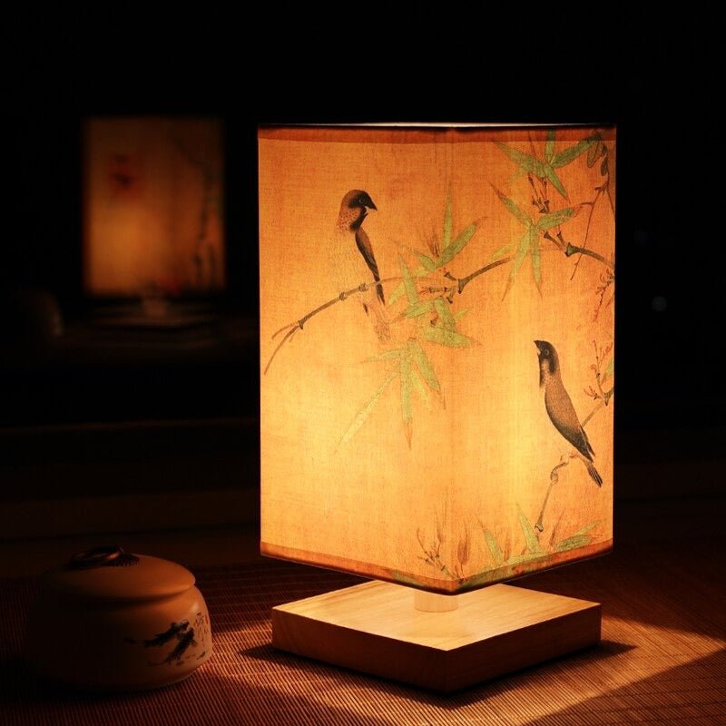 Table Lamp | Japanese-Scandinavian Design | Paper Shade & Warm Diffused Light