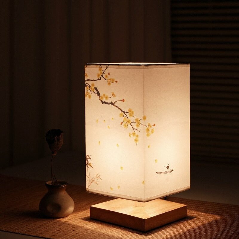 Table Lamp | Japanese-Scandinavian Design | Paper Shade & Warm Diffused Light