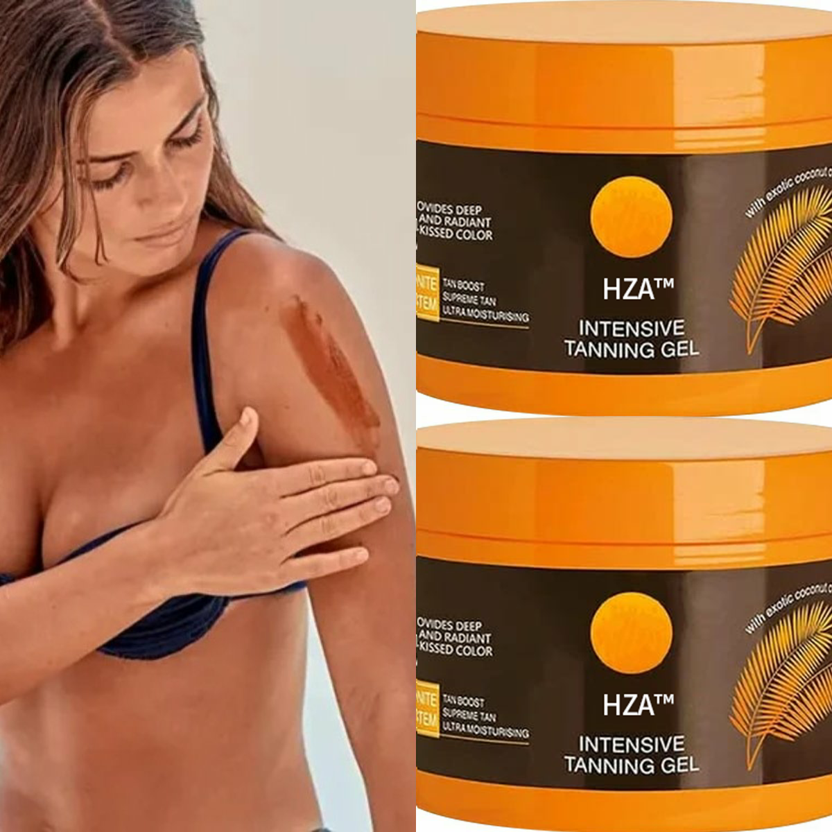 Tanning Accelerator Gel | Intensive Dark Tan | Carrot, Olive & Cocoa Butter | 5.2 oz