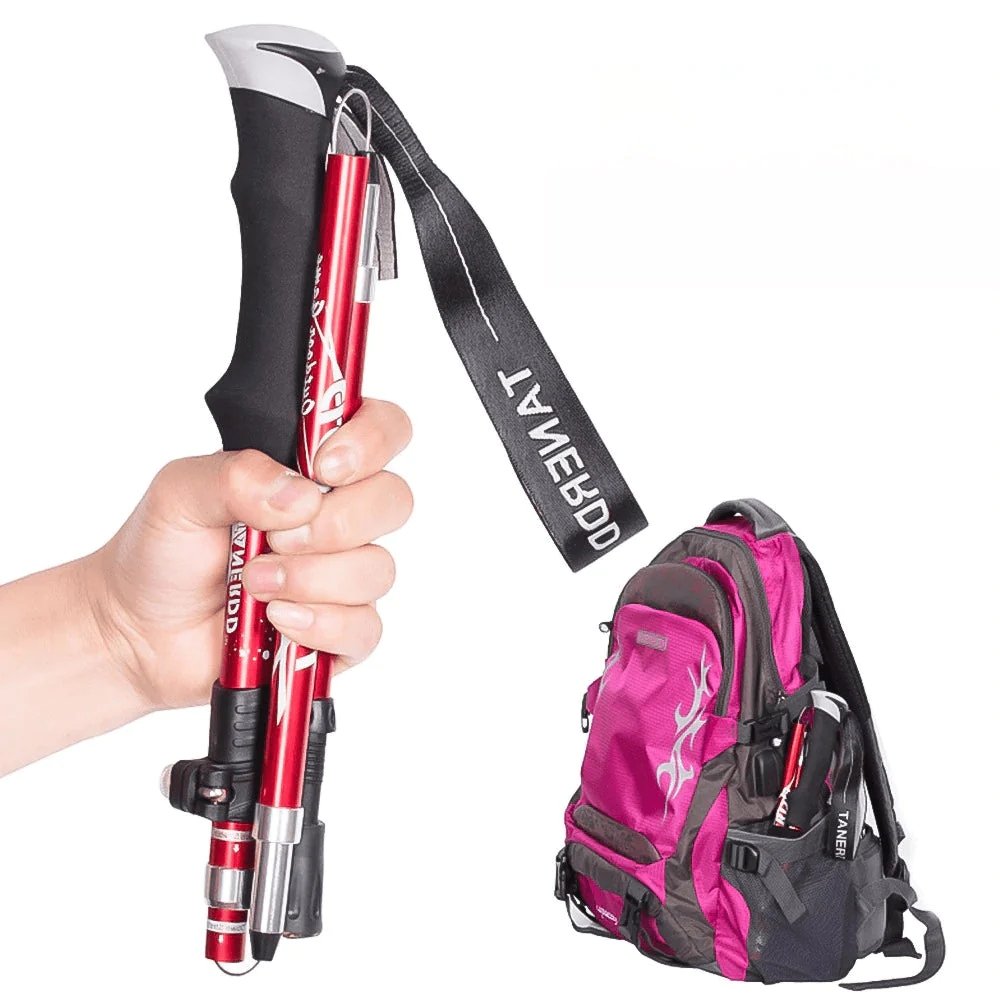 Telescopic Walking Poles | Foldable & Lightweight | Aluminium/Carbon | Travel-Ready